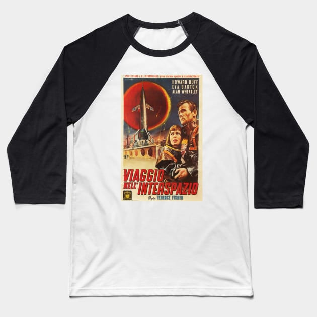 Classic Science Fiction Movie Poster - Spaceways Baseball T-Shirt by Starbase79